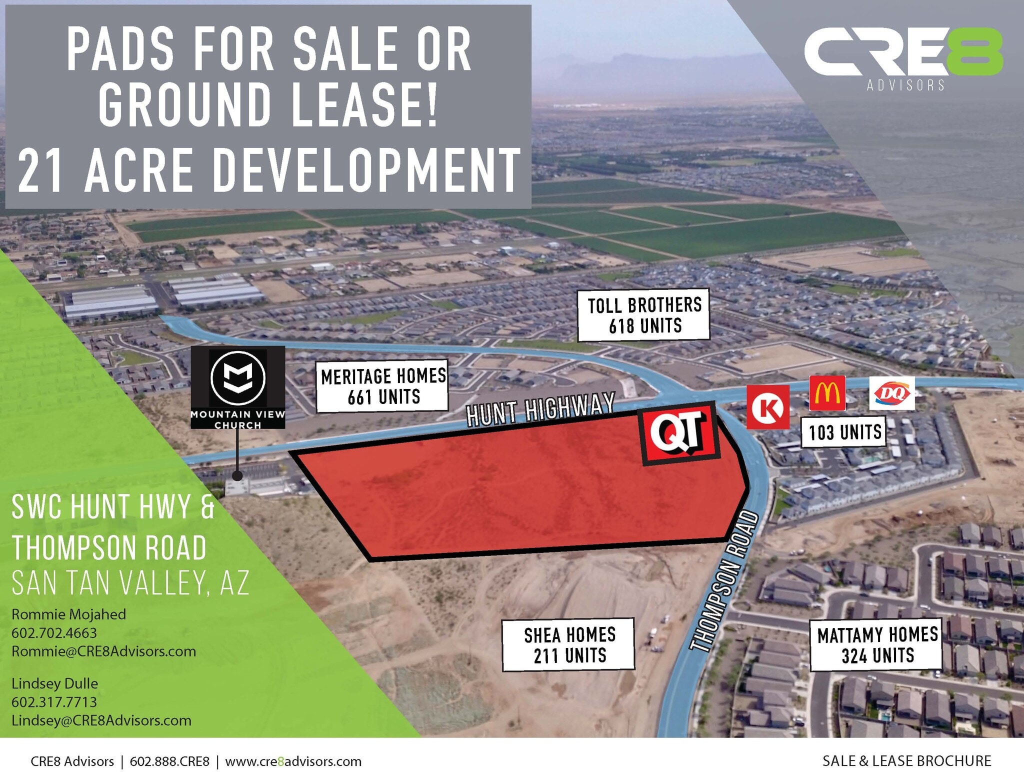 SW Hunt Hwy & Thompson Rd, San Tan Valley, AZ for Sale