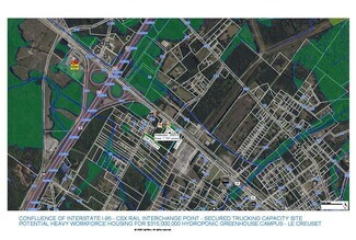 Yemassee, SC Industrial Land - Intermodal Interchange Site - I-95 & CSX Rail Centric by 1 Minute - Workforce Housing