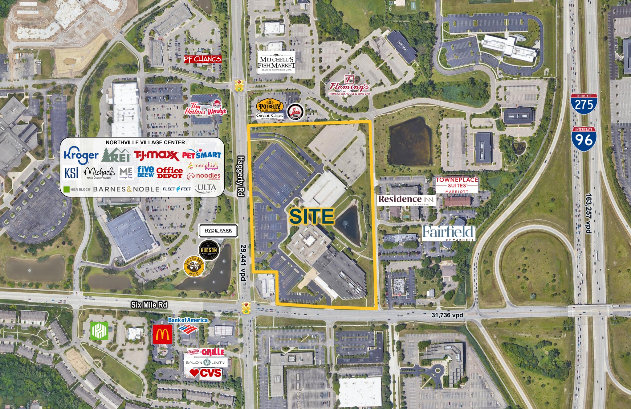 NEC 6 Mile & Haggerty, Livonia, MI for Rent