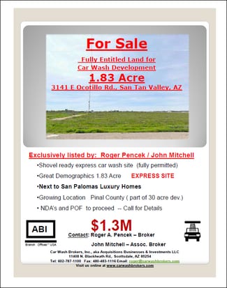 San Tan Valley, AZ Commercial Land - 3141 E Ocotillo Rd