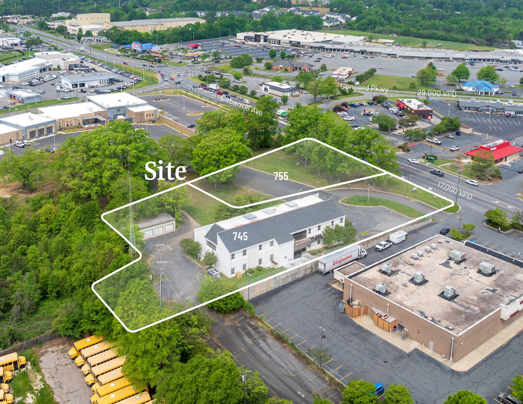 745 & 755 Cabarrus Ave, Concord, NC for Sale