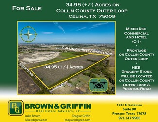 Celina, TX Commercial Land - 8050 CHOATE Rd