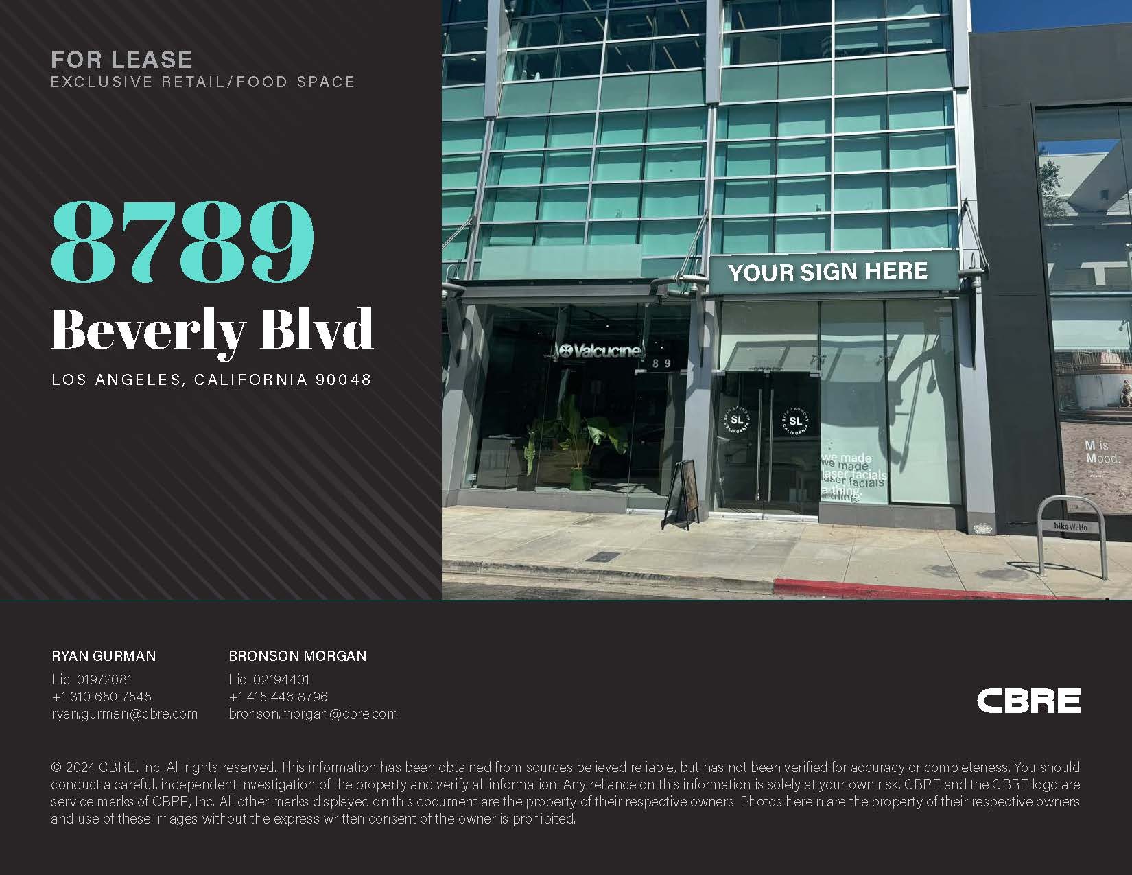 8789-8797 Beverly Blvd, West Hollywood, CA for Rent