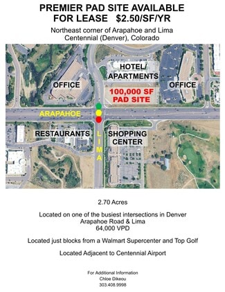 Centennial, CO Commercial Land - E Arapahoe Rd & S Lima St