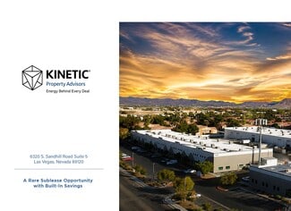 Las Vegas, NV Industrial - 6320 S Sandhill Rd Las Vegas, NV Industrial - 6320 S Sandhill Rd