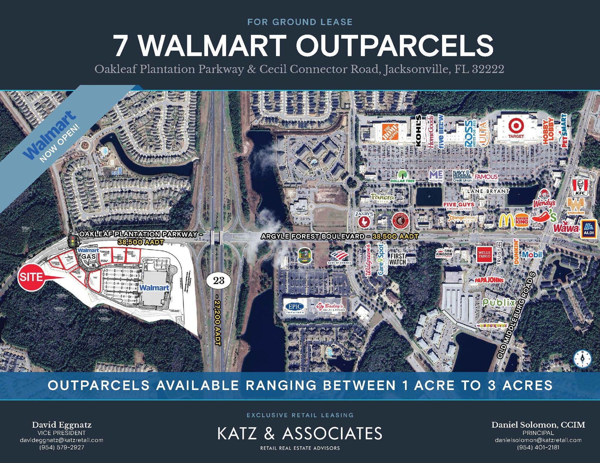 SWC Oakleaf Plantation Pky & Cecile Commerce Center Pk, Jacksonville, FL for Rent