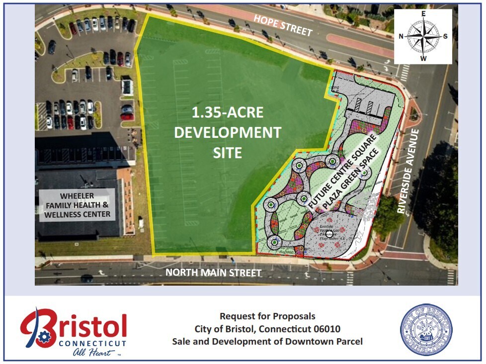 Map 30 Lot 3 North Main Street/Hope Street, Bristol, CT for Sale