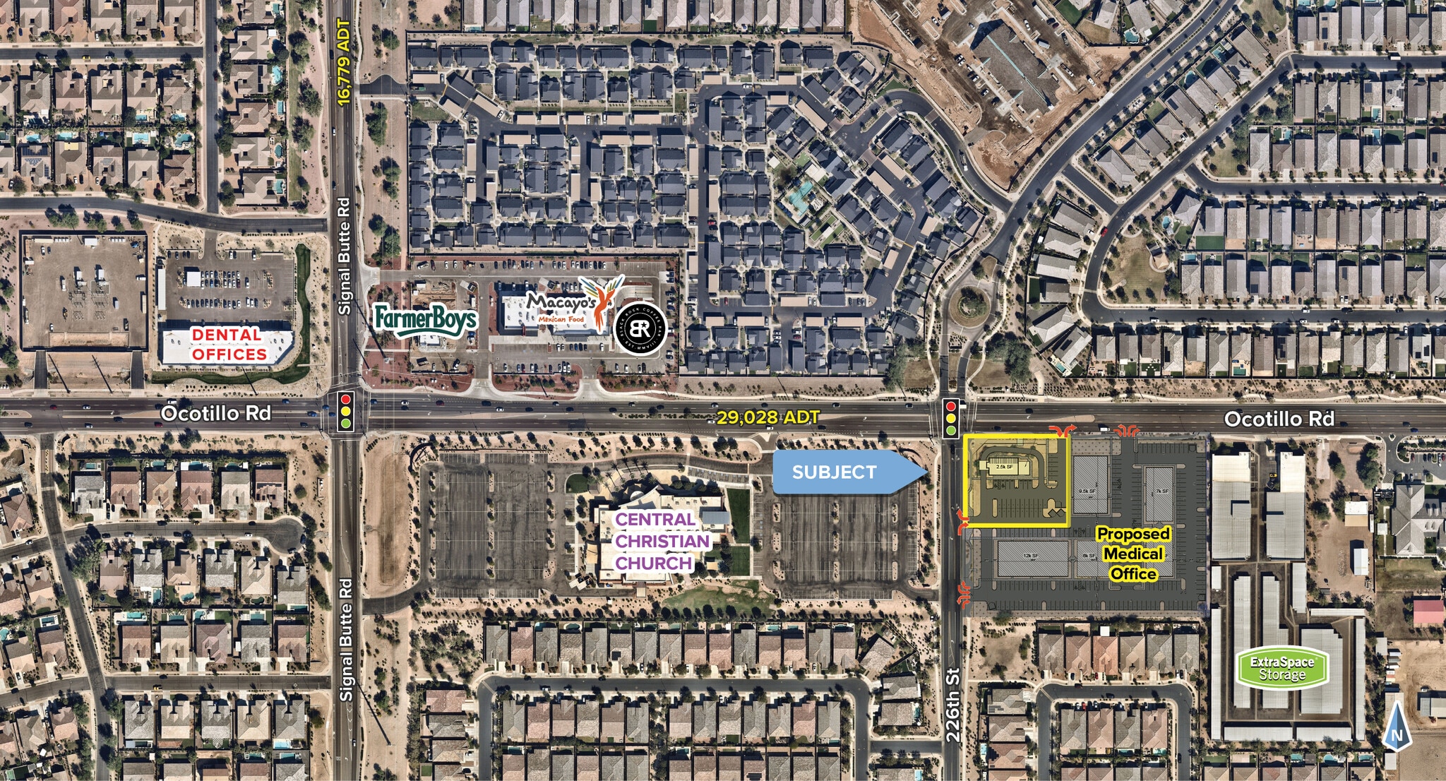 SEC 226th St & Ocotillo Rd, Queen Creek, AZ for Rent