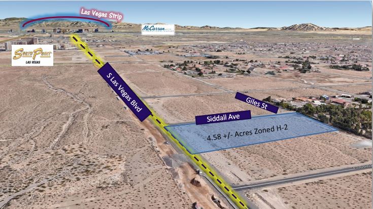 S Las Vegas Blvd Highway Zoned Land, Las Vegas, NV for Sale