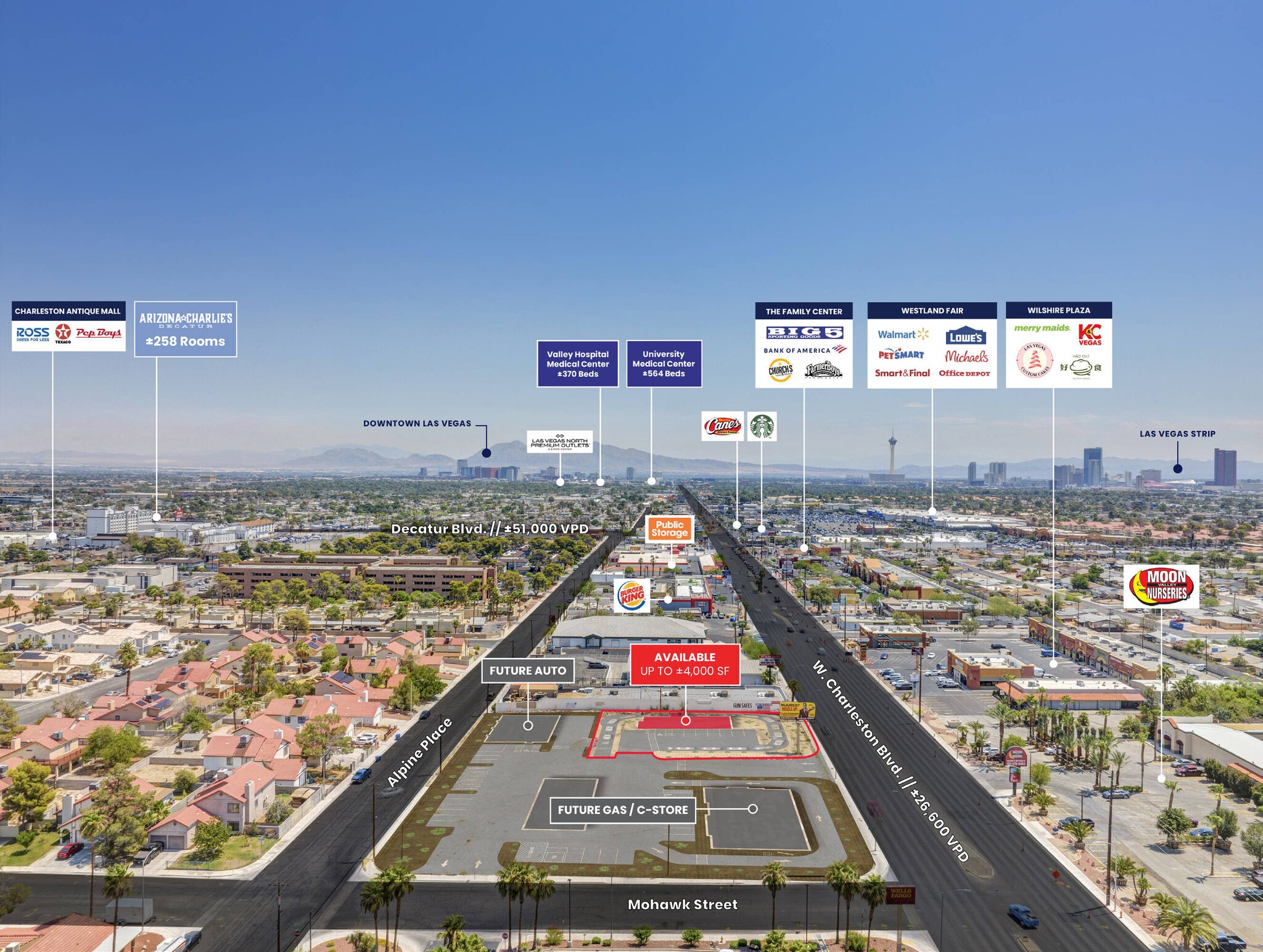 5300-5350 W Charleston Blvd, Las Vegas, NV for Rent