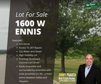 Ennis, TX Commercial Land - 1600 Ennis
