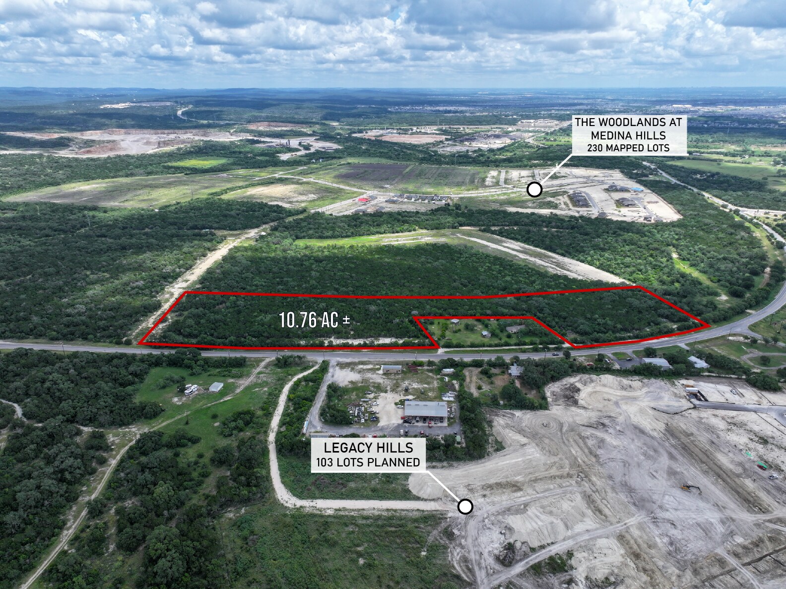 10.76 AC +/- on FM 1283, Rio Medina, TX for Sale