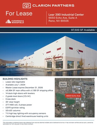 Reno, NV Industrial - 6650 Echo Ave