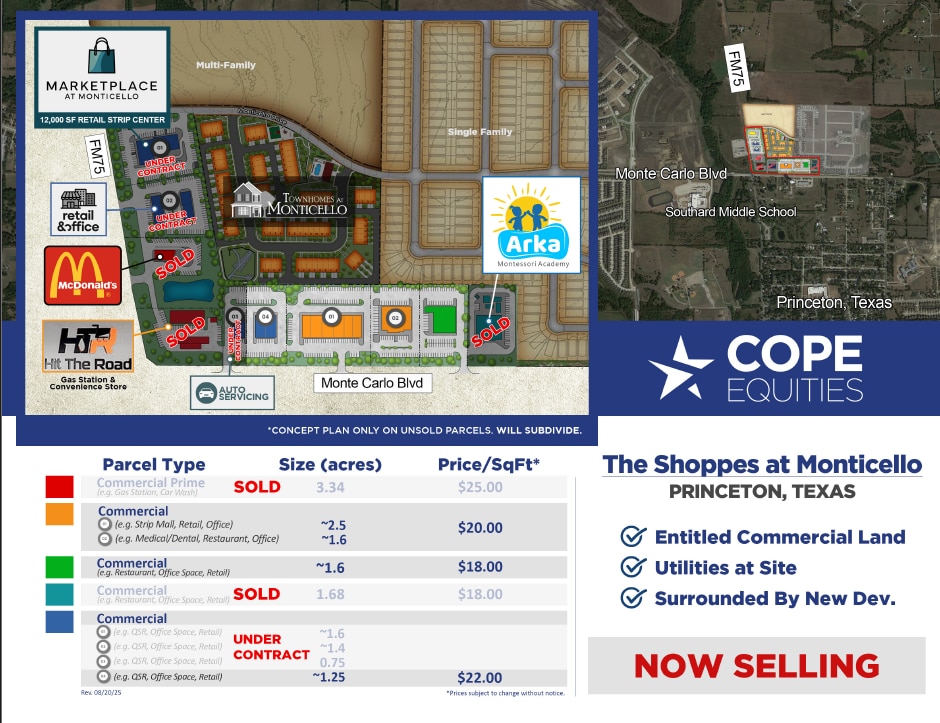 E.Monte Carlo & Longneck Rd, Princeton, TX for Sale