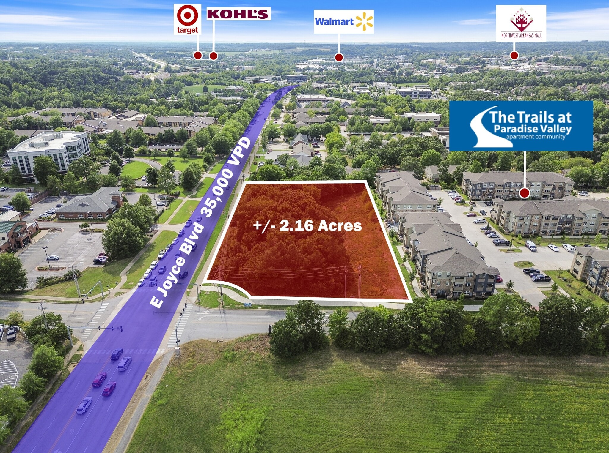 NWC E Joyce & N Old Missouri Road blvd, Fayetteville, AR for Sale