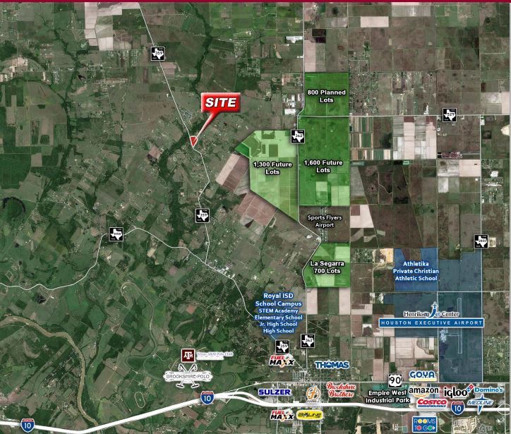 FM-359 Hard Corner, Brookshire, TX for Sale