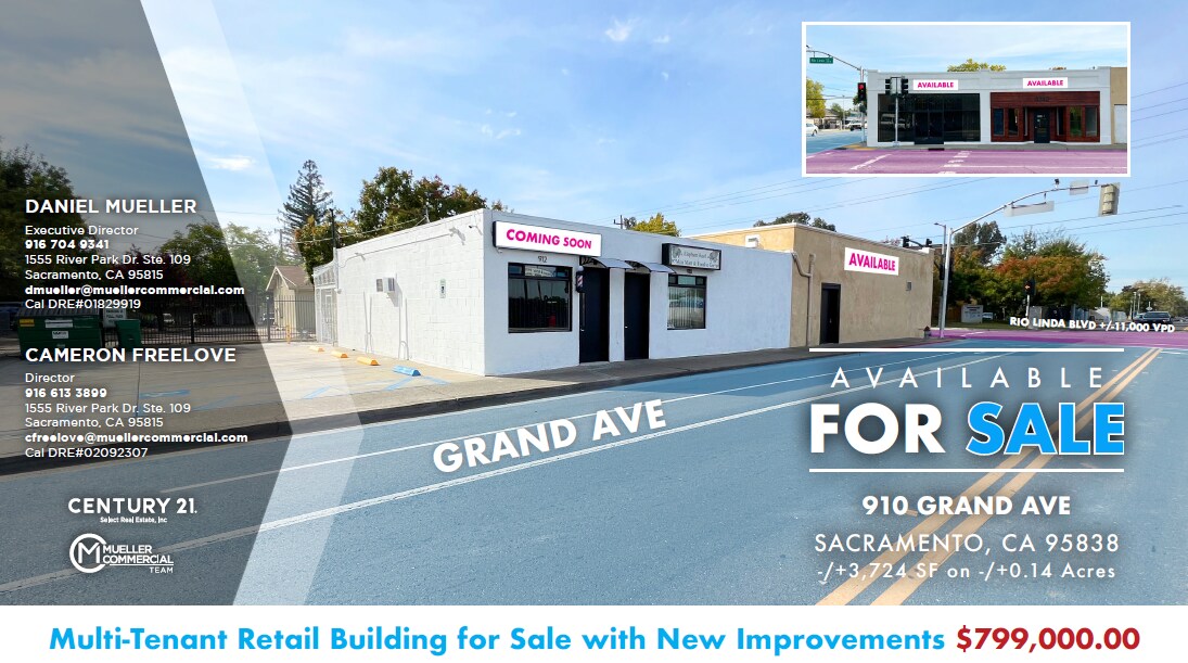 910 Grand Ave Sacramento, CA 95838 Retail Property for Lease on