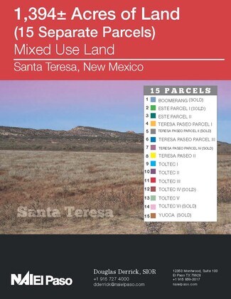 Santa Teresa, NM Residential Land - Pete Dominici Hwy & McNutt Rd Santa Teresa, NM Residential Land - Pete Dominici Hwy & McNutt Rd
