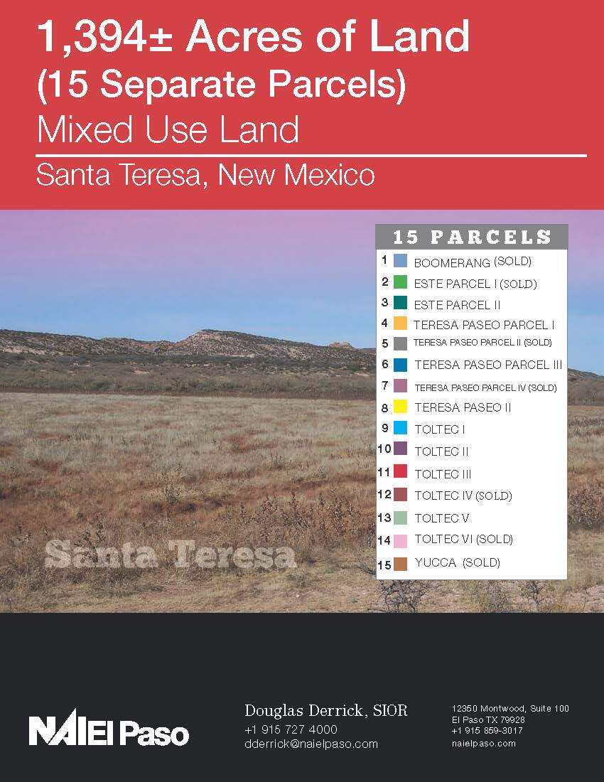 Pete Dominici Hwy & McNutt Rd, Santa Teresa, NM for Sale