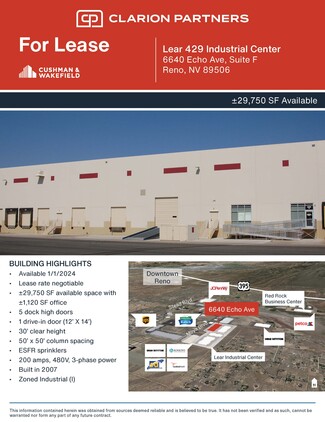 Reno, NV Industrial - 6640 Echo Ave