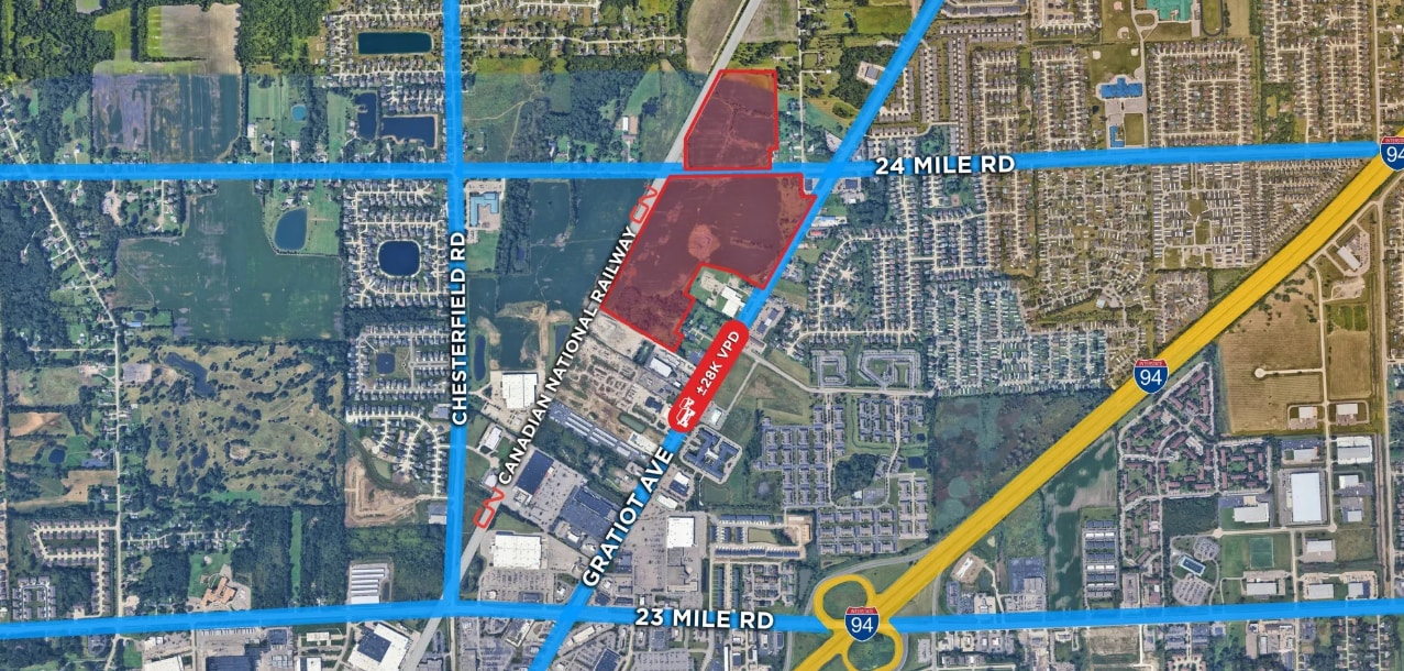 24 Mile Rd & Gratiot Ave, New Baltimore, MI for Sale