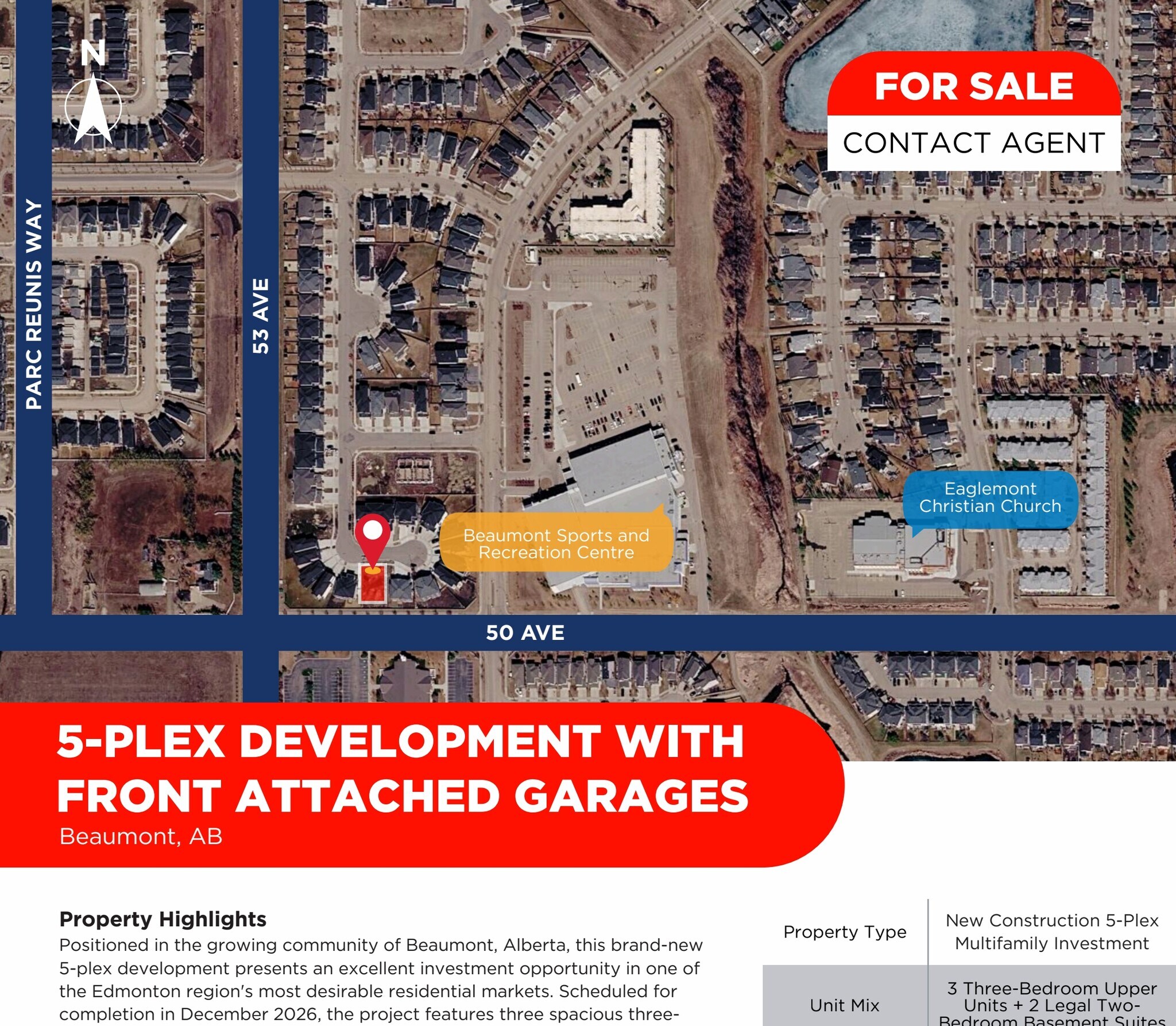 6617 50A Av, Beaumont, AB for Sale