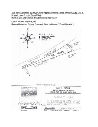 Kyle, TX Commercial Land - 98 Old Spanish Trl Kyle, TX Commercial Land - 98 Old Spanish Trl