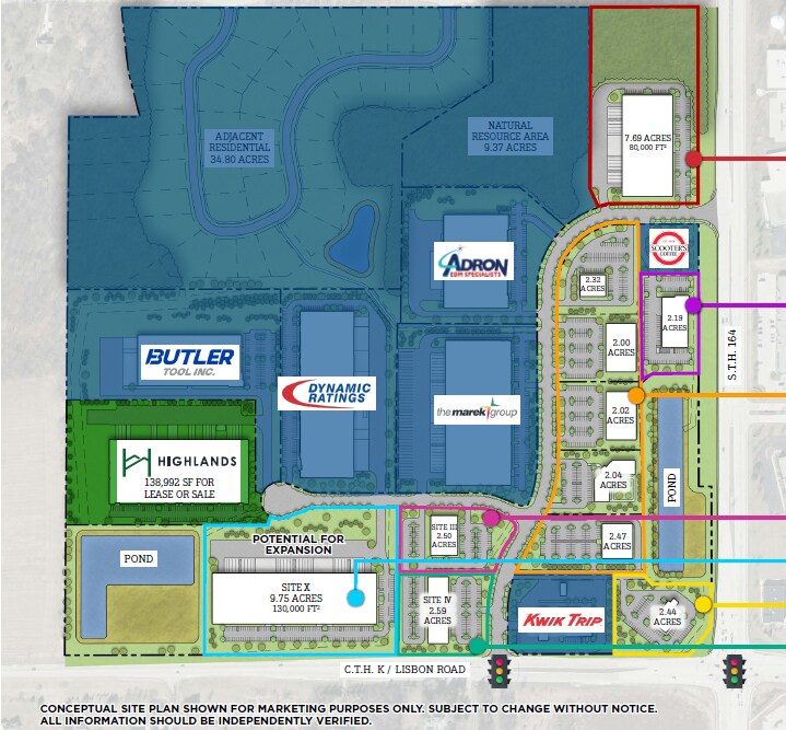 NE Corner of Hwy 164 @ Business Dr., Sussex, WI for Sale
