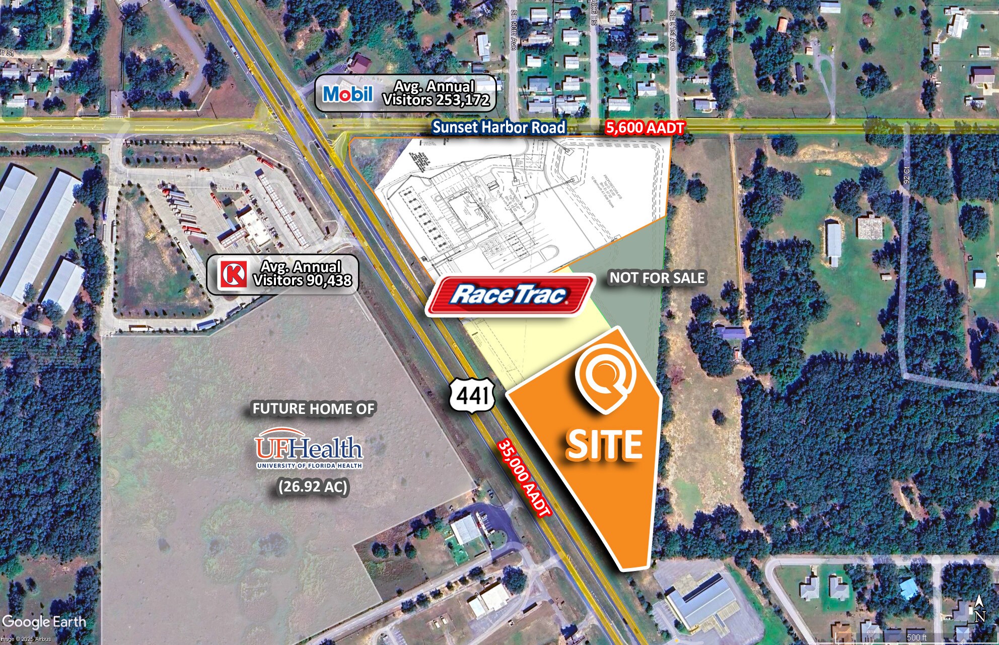 SEC US Highway 441 and SE Sunset Harbor Summer rd, Summerfield, FL for Sale