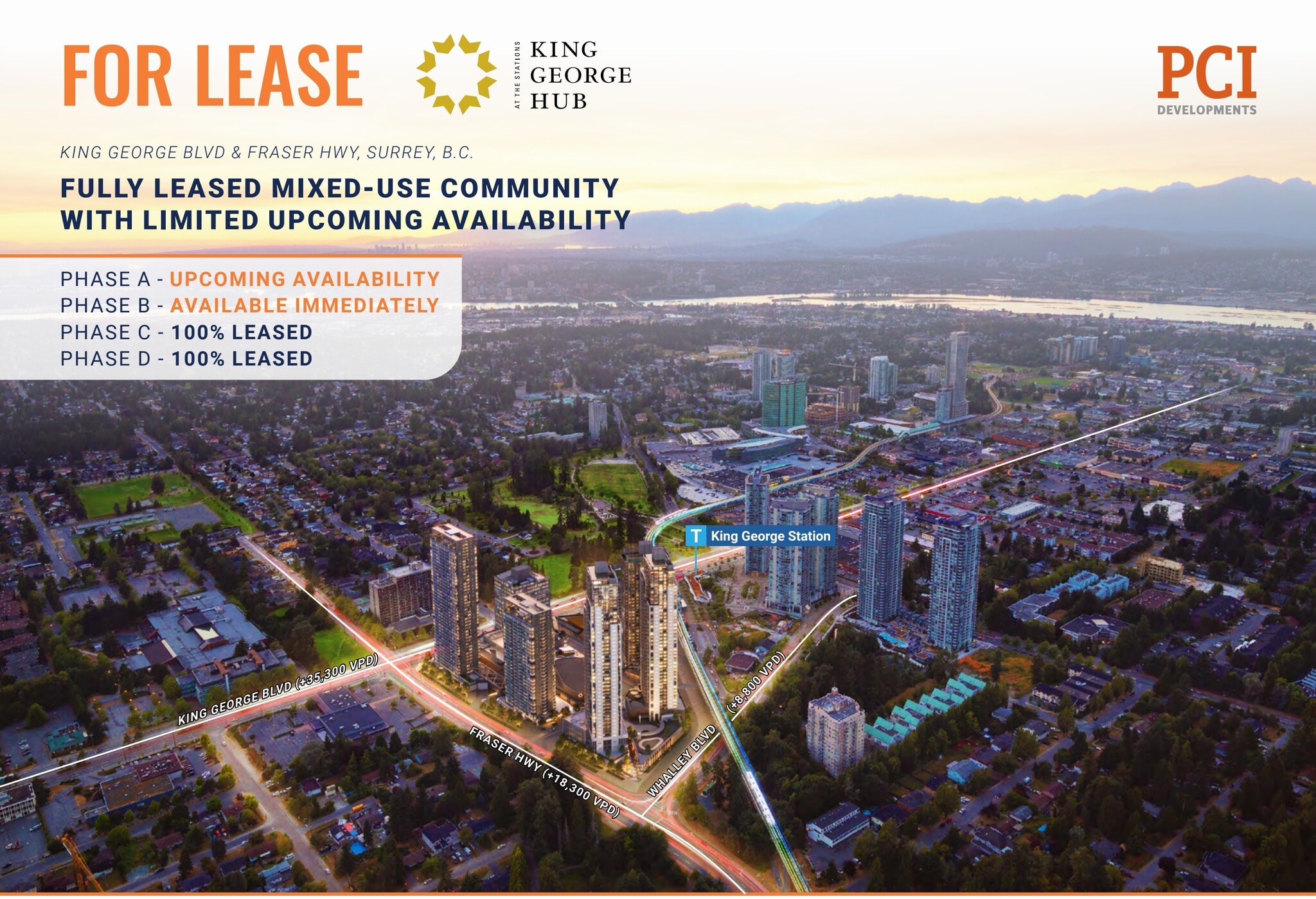 9850 King George Blvd, Surrey, BC for Rent