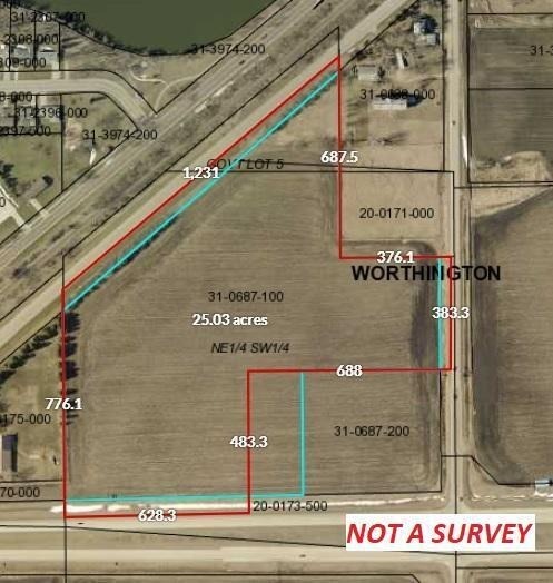 TBD Plotts Ave, Worthington, MN for Sale