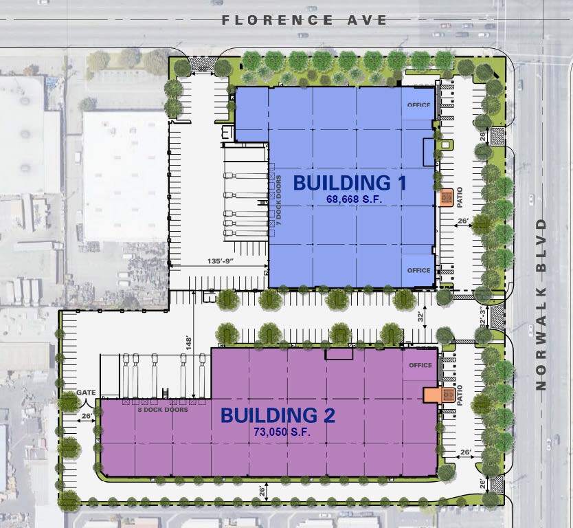 SWC Florence Ave & Norwalk Blvd, Santa Fe Springs, CA for Rent