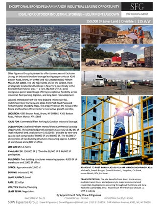 Pelham Manor, NY Industrial Land - 4301 Boston Rd