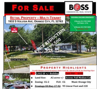 Orange City, FL Storefront - 1933 S Volusia Ave Orange City, FL Storefront - 1933 S Volusia Ave