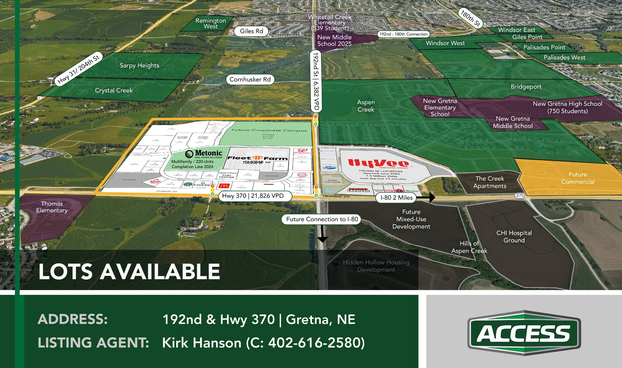 Highway 370, Gretna, NE for Sale