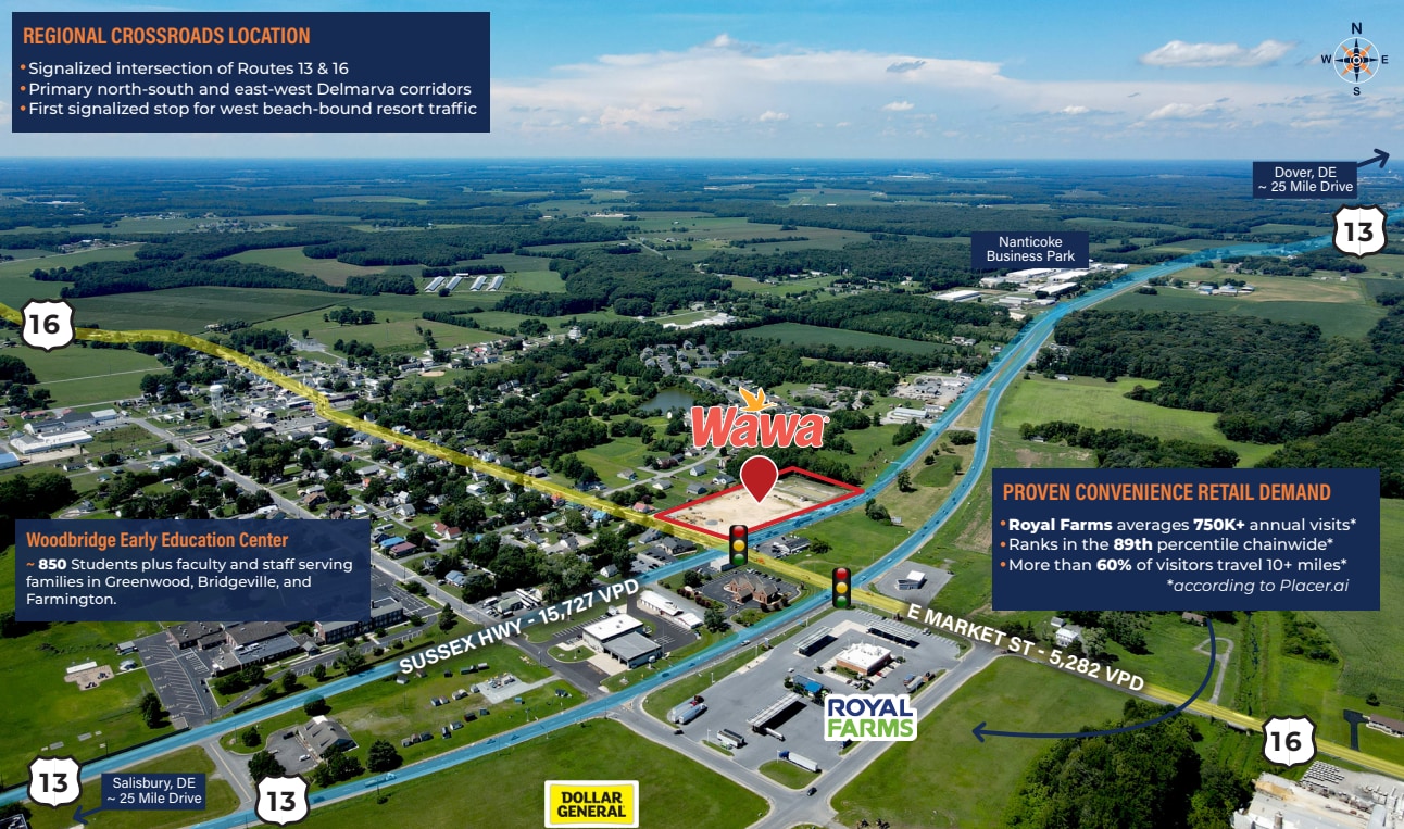 NWC OF SUSSEX HWY & EAST MARKET ST GREENWOOD, DE 19950, Greenwood, DE for Sale