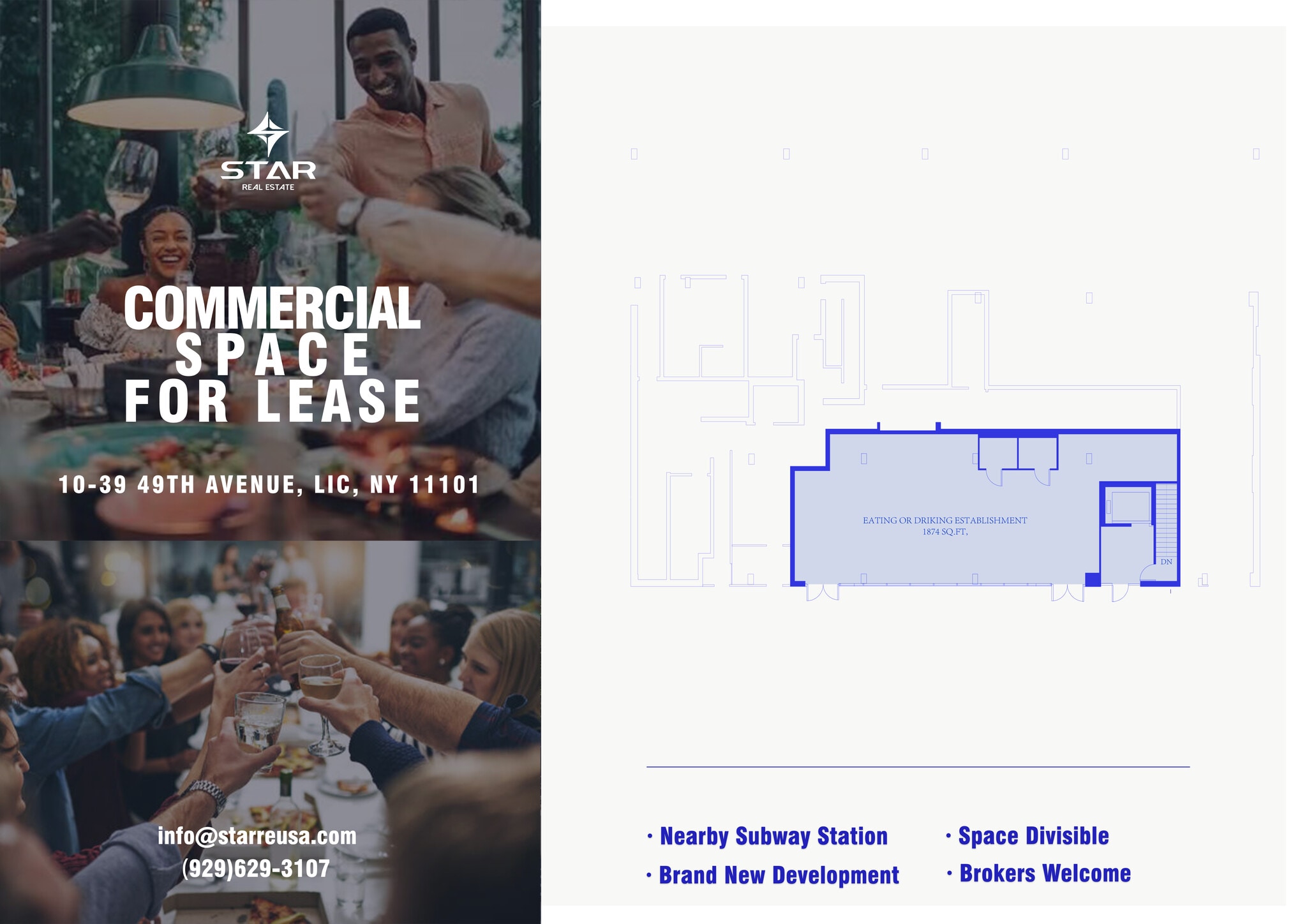 10-39 49th Ave, Queens, NY for Rent