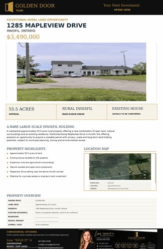 Innisfil, ON Commercial - 1285 Mapleview Dr Innisfil, ON Commercial - 1285 Mapleview Dr
