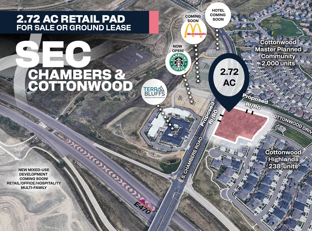 SEC of S. Chambers Rd & E. Cottonwood dr, Parker, CO for Rent