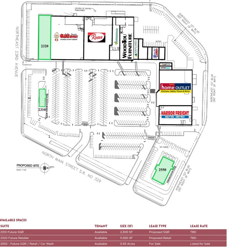 2340-2550 N Main St, Gainesville, FL for Rent