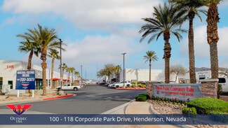 Henderson, NV Industrial - 102 Corporate Park Dr Henderson, NV Industrial - 102 Corporate Park Dr