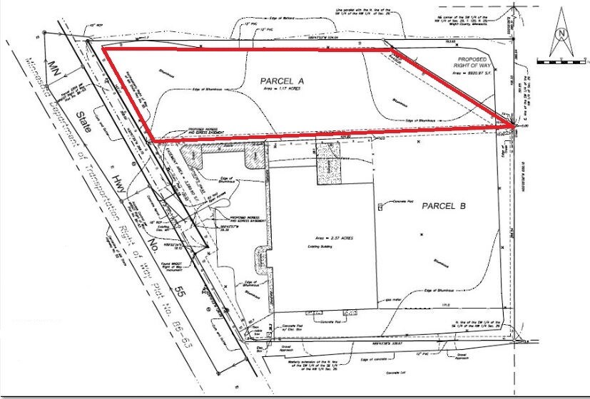 705 Highway 55 Buffalo, MN 55313 Land Property for Lease on