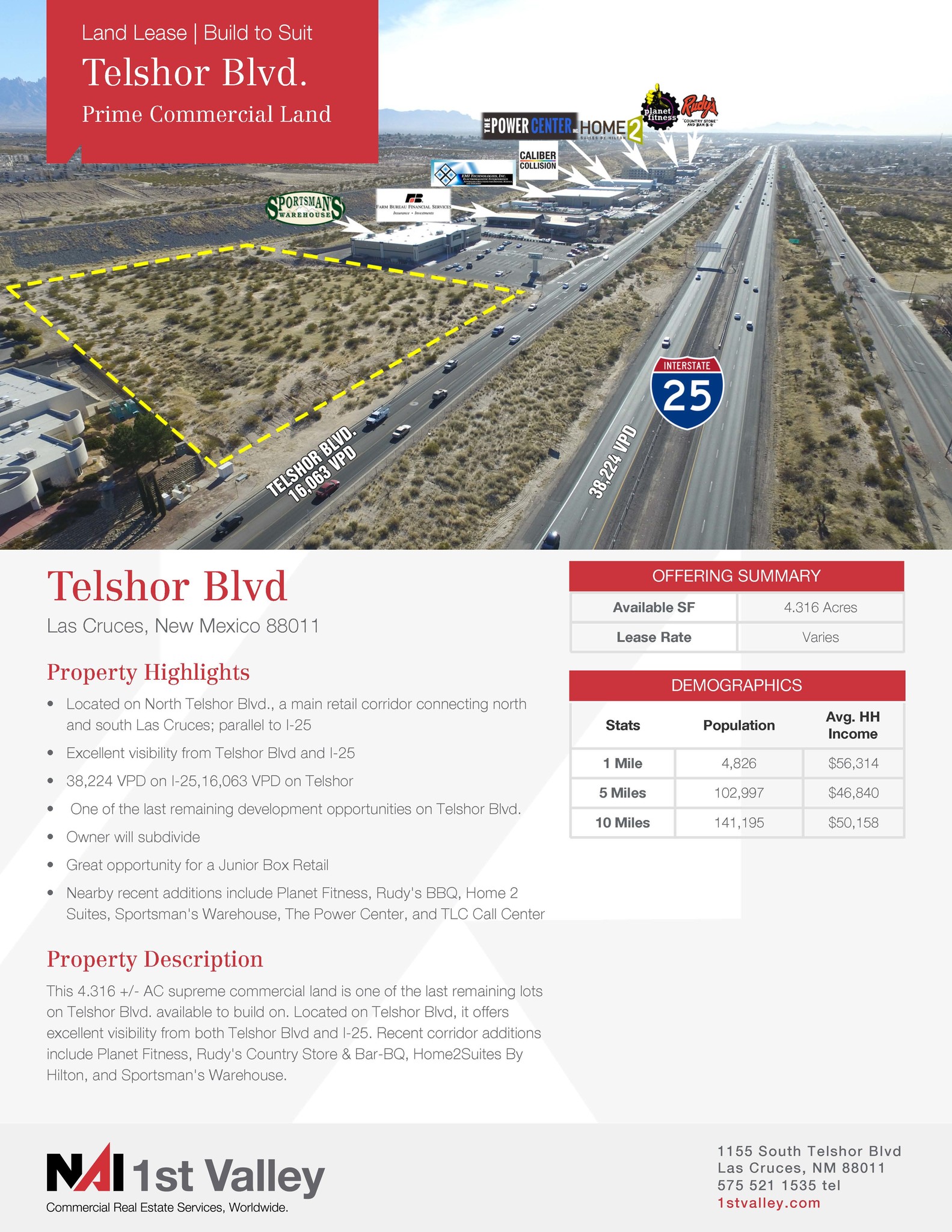 Telshor Blvd, Las Cruces, NM for Rent