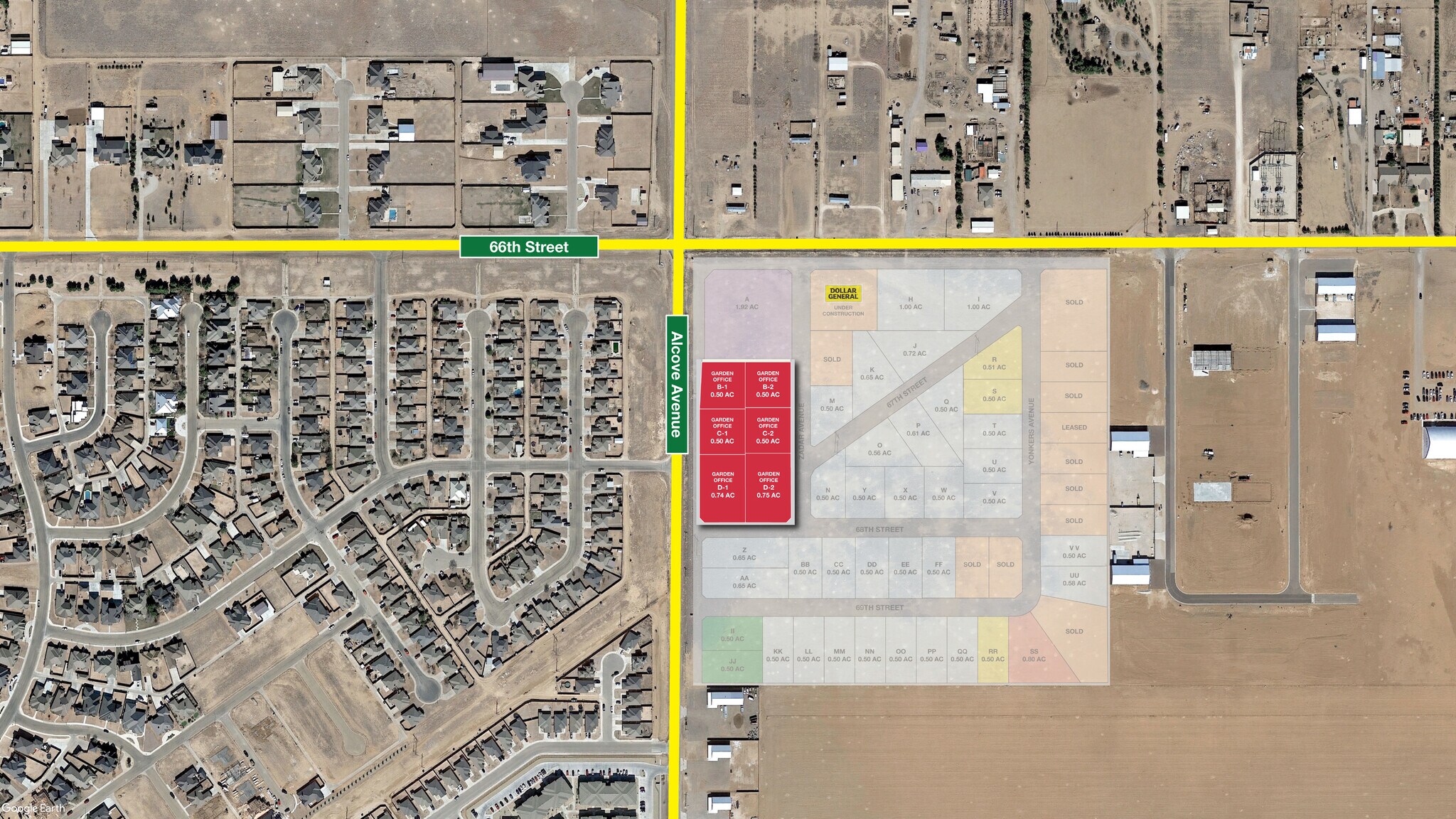 66th St @ Alcove Ave, Lubbock, TX for Sale