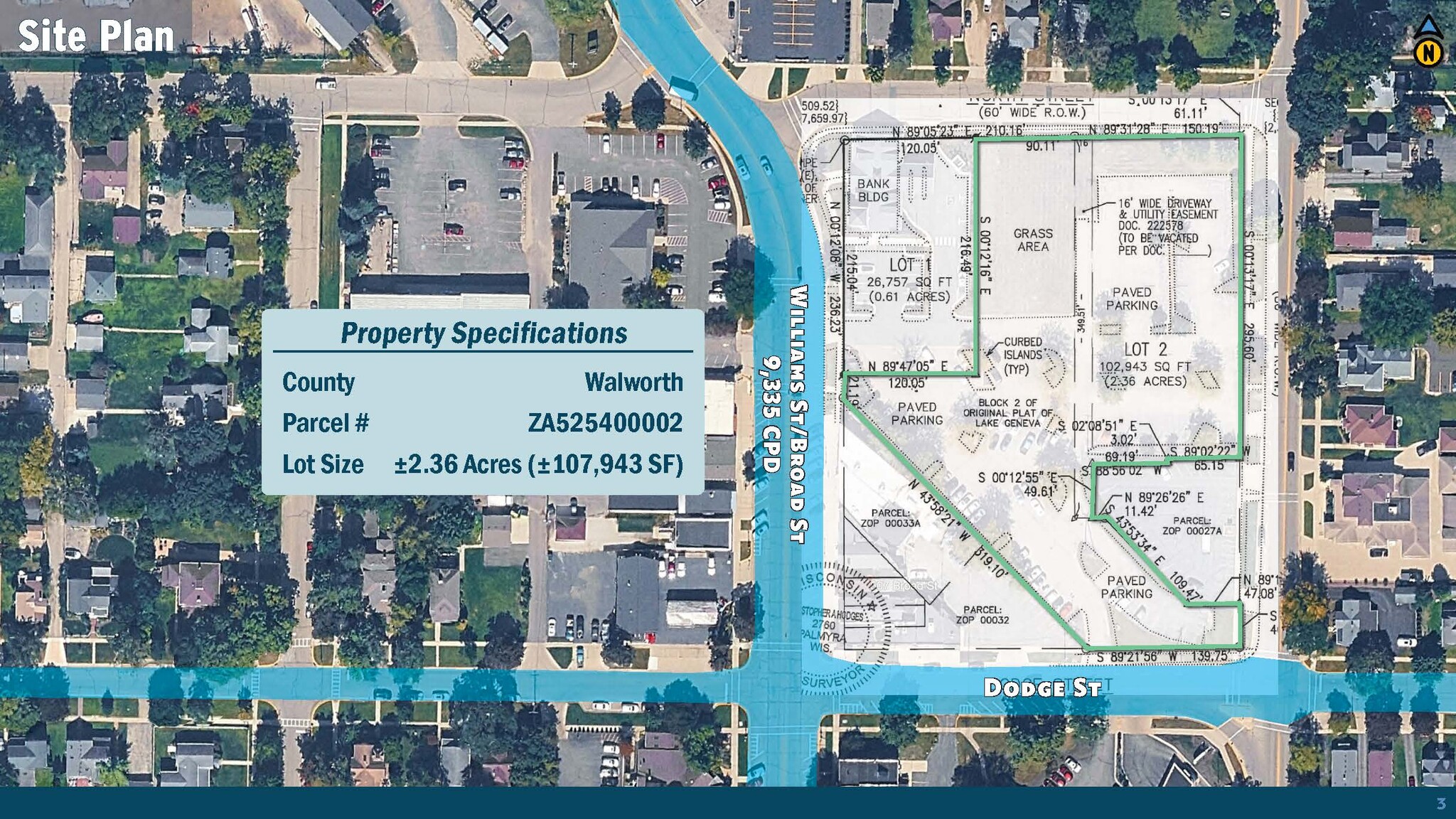 Broad St & Center St, Lake Geneva, WI for Sale