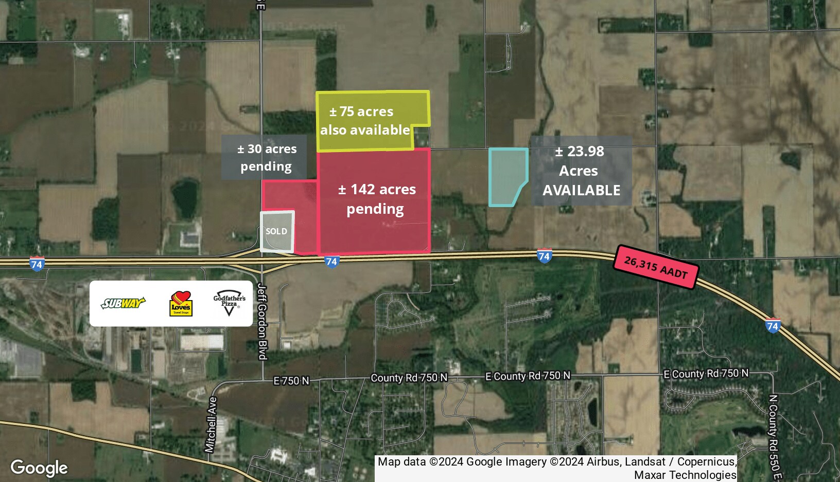 0 County Road 850 N., Pittsboro, IN for Sale