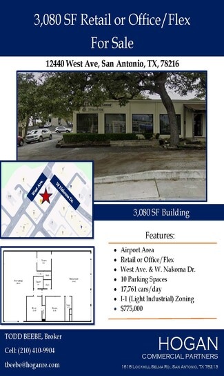 San Antonio, TX Storefront Retail/Office - 12440 West Ave