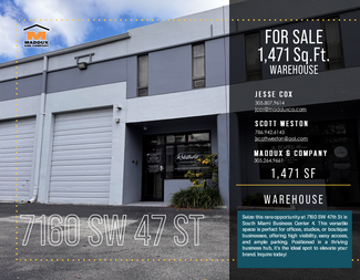 Miami, FL Warehouse - 7154-7166 SW 47th St