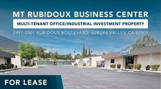 Jurupa Valley, CA Office, Industrial - 2491 Rubidoux Blvd Jurupa Valley, CA Office, Industrial - 2491 Rubidoux Blvd