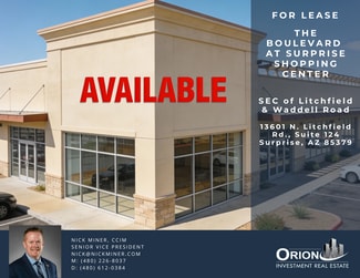 Surprise, AZ Retail - 13681 W Waddell Rd Surprise, AZ Retail - 13681 W Waddell Rd